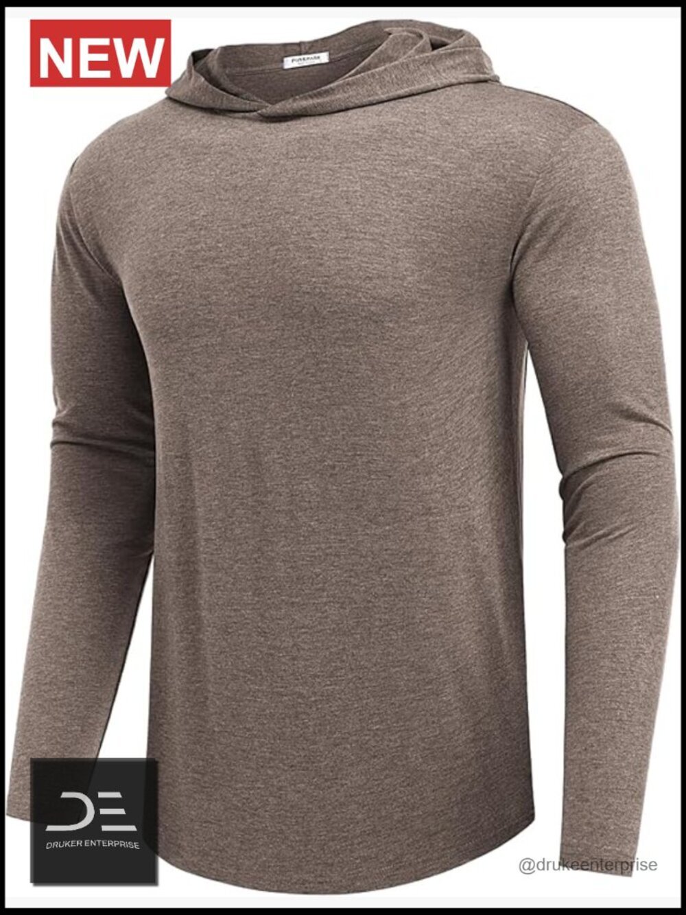 Long Sleeve Pullover Hoodie for Men Athletic Workout Golf Gym Sweatshirt